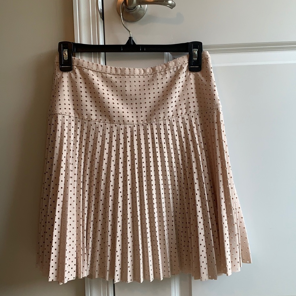 Jcrew Blush cutout pleated mini